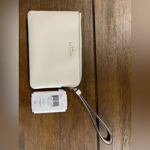 Coach Wristlet Wallet - Cream - Brand New, Never Used w/ Tags